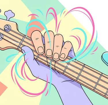 a person holding a guitar and playing a guitar