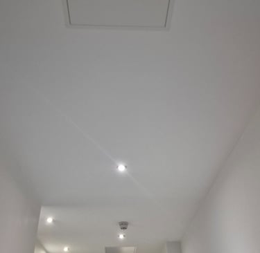 Access panel fitting to an MF ceiling