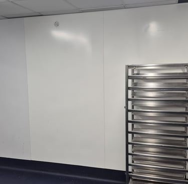 Hygienic cladding supply and fit