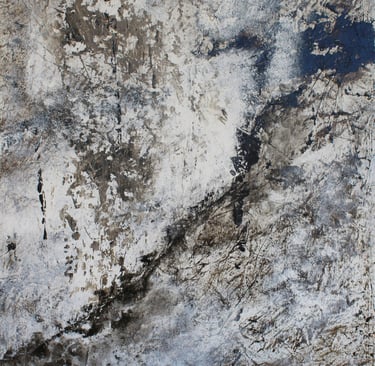 Jaï - Acrylique sur toile 2025 - Nostalgie de là bas 92x66cm - Artiste Carla Bayle 