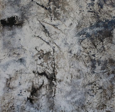 Jaï - Acrylique sur toile 2025 - Entre Dieu et Rien 92x66cm - Artiste Carla Bayle 