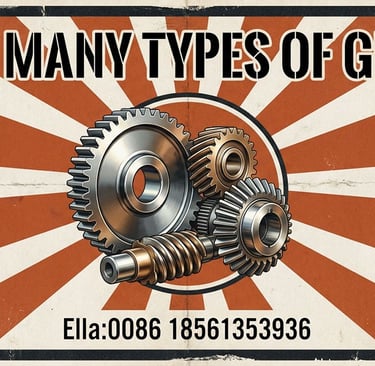 Overview of different gear types including spur, helical, bevel, and worm gears for industrial use.