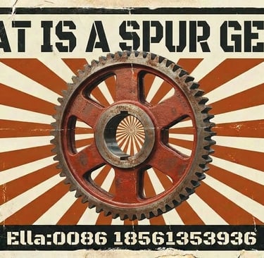 Industrial spur gear illustration for mechanical power transmission guide