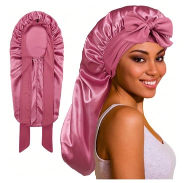 Protect your hair overnight with this silky, comfortable bonnet