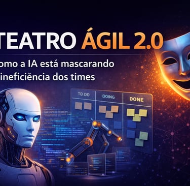 teatro agil inteligencia artificial produtividade falsa scrum