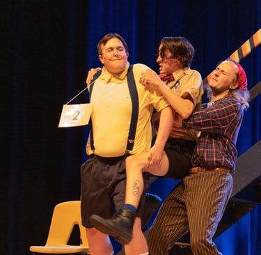 Scene with Barfee, Chip (Justin Patterson) and Mitch (Roman Adolfs)