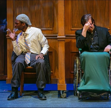 Scene with Father Lux and Rooftop (Ethan Hammet)