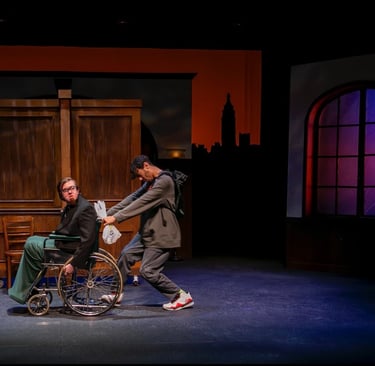 Scene with Father Lux and Pinky (Jackson Brown)
