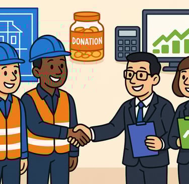 contractors and non profit working together