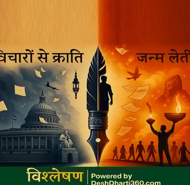 विचार से क्रांति जन्म लेती है From thought to transformation