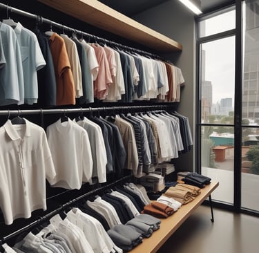 A smartphone displaying a shopping app is placed on a closed red book resting on a wooden surface. Nearby, there is an open magazine featuring watches, and a pair of eyeglasses is positioned on top of the book. A clear glass with a liquid is situated to the side.