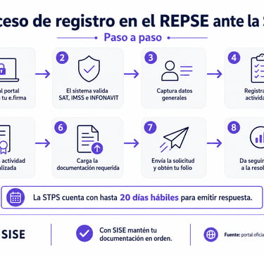 Proceso de registro en el REPSE ante la STPS paso a paso