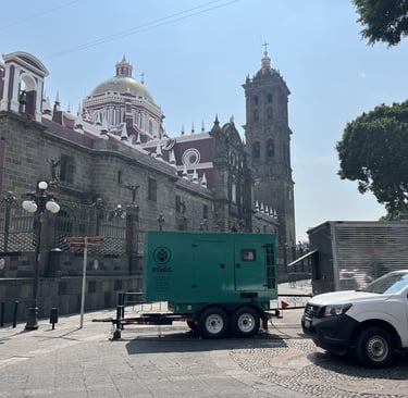 Planta de luz portátil 50 kW para eventos – Maquinaria Rivas