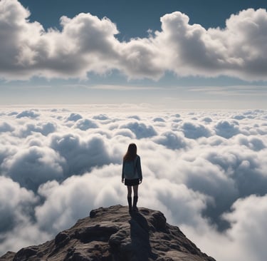 man standing near balcony