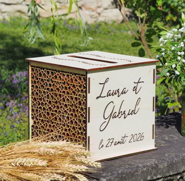 Urne cadeau mariage personnalisée