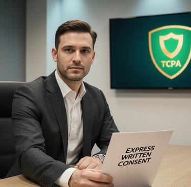 compliance officer in a charcoal suit