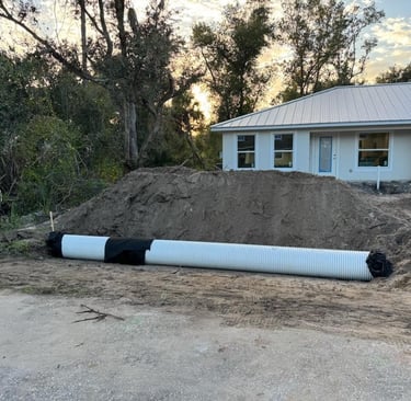 42 ft of 18 in A2000 Culvert installed Port Charlotte Florida SOS Septic and Sewer