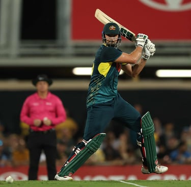 south africa vs australia t20 match dewald brevis century ben dwarshuis bowling alex carey batting mitchell marsh captain ras
