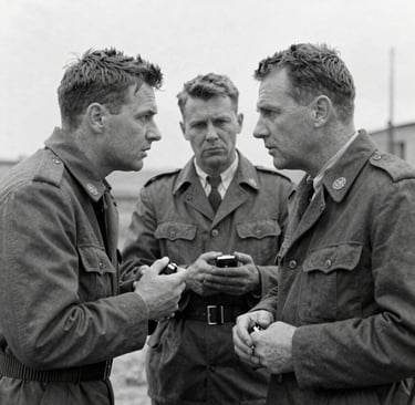 a bunch of bullet casings with flags on them