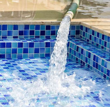 llenado de una piscina