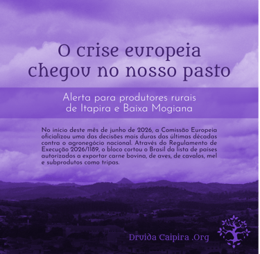 Arte para ampla divulgação da analise técnica sobre vetos europeus a produtos de origem animal brasileiros