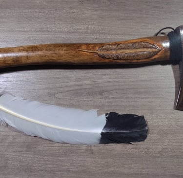 Artistic engraved Ax