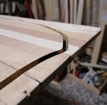 Channel per ABS sidewall di uno snowboard artigianale