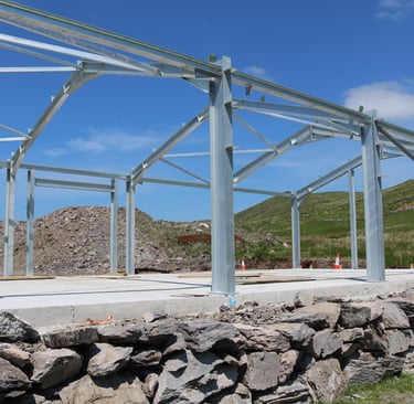 Reclaimed, repurposed, re-engineered steel frame