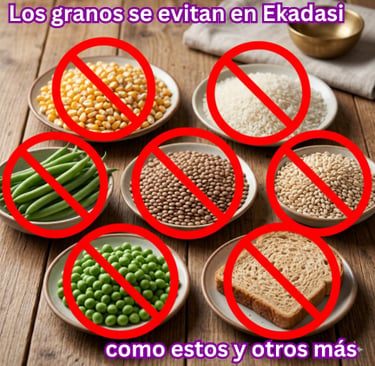Ekadasi. Ayuno de granos de los Hare Krishna