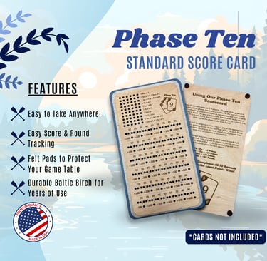Image for Phase Ten Score Card Review