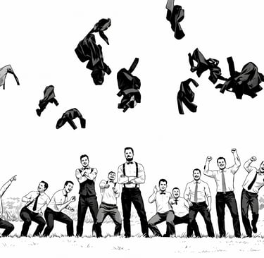 Illustration de pose amusante pour animation photo mariage