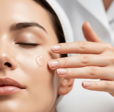 Tratamento de estética facial com sérum hidratante, We Hall Bauru.