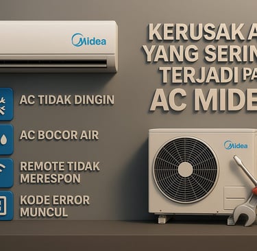 Kerusakan AC Midea Pekanbaru