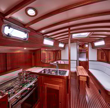 Salon einer Scalar 34 Classic 