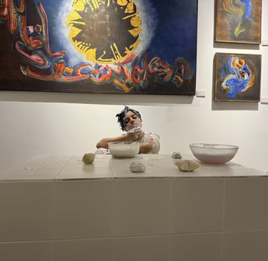 cleansing ritual aming gulgee gallery maham qureshi zunera rashid art performance