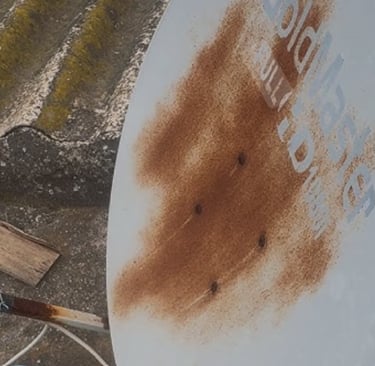 paslanmıs lnb demiri paslı çanak çanak tamiri uyducu