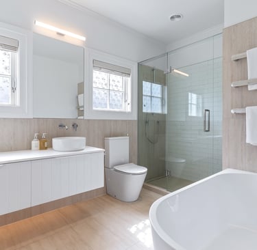 Renovated Bathroom by Qualitas Builders in Auckland