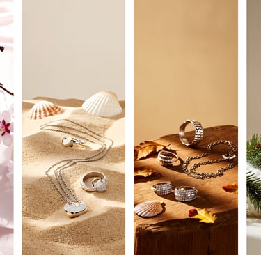 Silberschmuck ✨ für Frühling 🌸 Sommer ☀ Herbst 🍂 Winter ❄ – HeideSchmuck Inspiration
