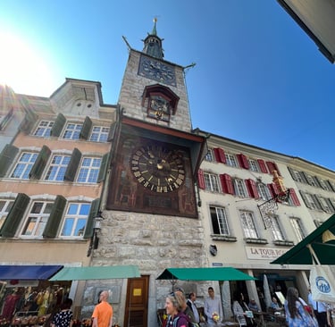 Solothurn's famous clock tower