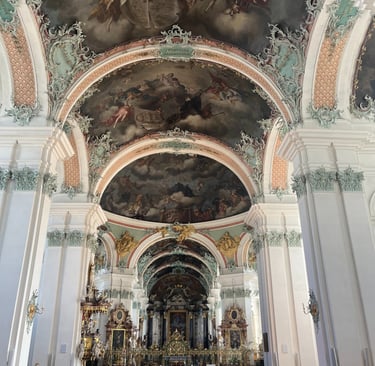 Inside the Cathedral of St. Gallen
