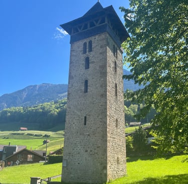 Bell tower of the old Lungern Church