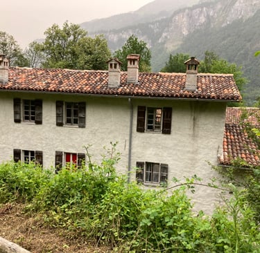 The farmhouse and osteria at Ballenberg
