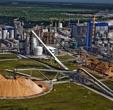 Fábrica da Suzano. Indústria de Celulose