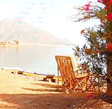 Popular Husha front line to the sea at Bedouin star Egypt