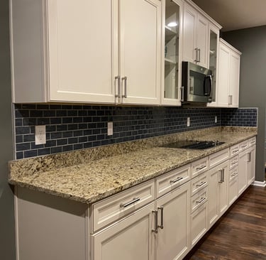 back splash installation
