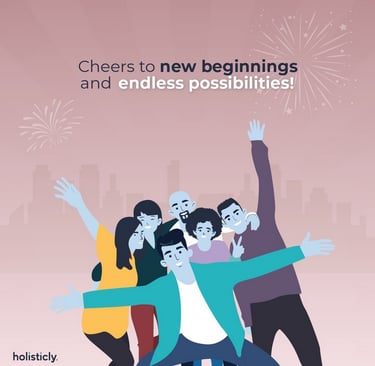 Holisticly's New Year's Instagram Post