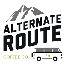 Logo for Alterternate Route Coffee Company in Nisku.