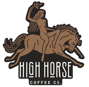Logo for High Horse Coffee Company in Edmonton.