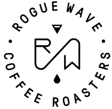 Logo for Rogue Wave Coffee Roasters in Edmonton.