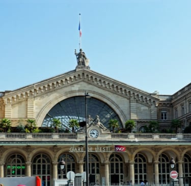 trajet gare de l'est gare montparnasse en taxi